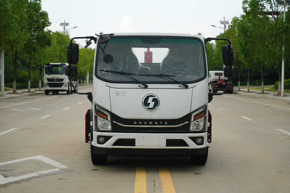 陜汽智云141度純電動車廂可卸式垃圾車勾臂垃圾車圖片2