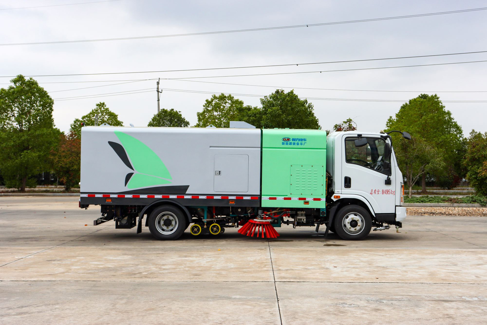 東風華神10方純電動高端多功能洗掃車圖片3