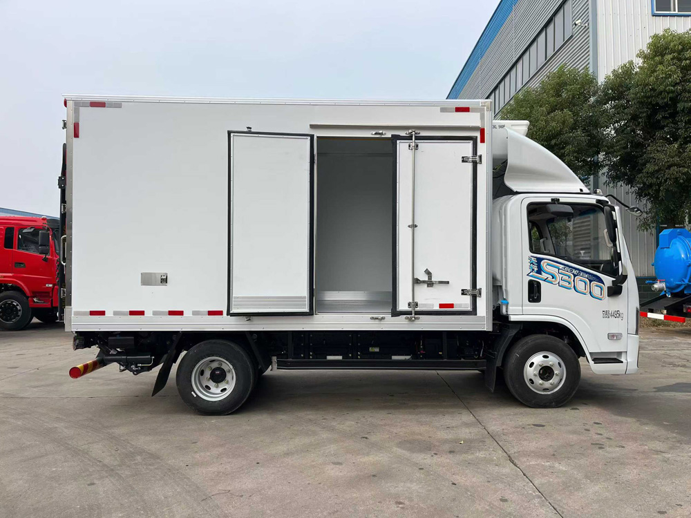 陜汽智云S300山區版165度電純電動冷藏車圖片3