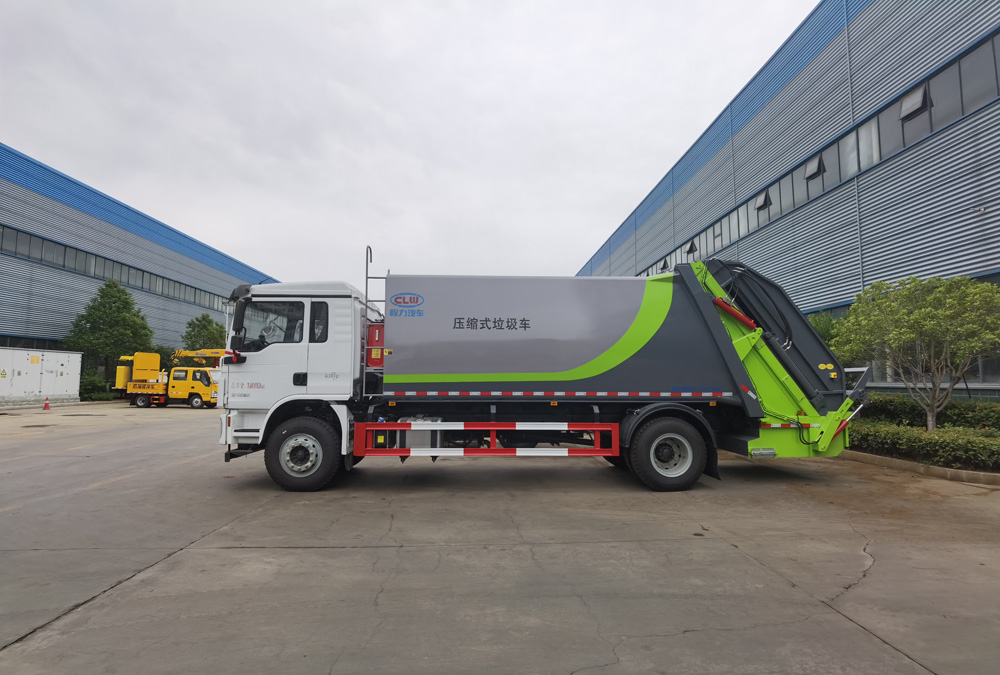 新款陜汽德龍L3000 14方壓縮式垃圾車圖片3