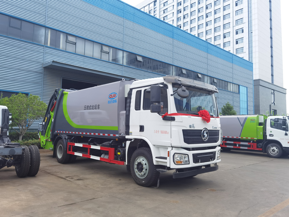 新款陜汽德龍L3000 14方壓縮式垃圾車圖片1